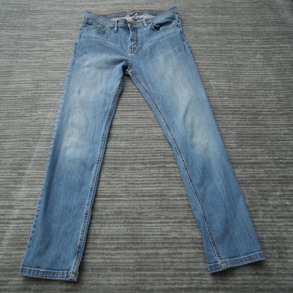 Columbia Jeans Men Light‎ Blue Slim Fit Cotton Denim Pants 36x32 Measured 36x31